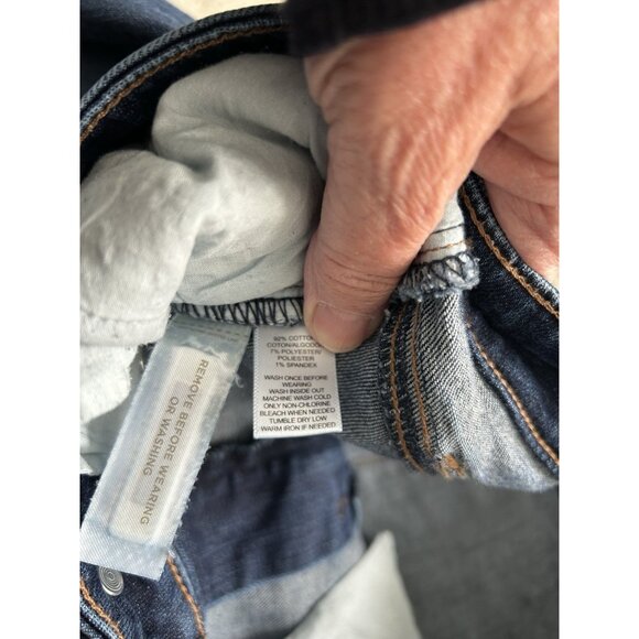 Ann Taylor LOFT Mid-Rise Curvy Skinny Ankle Jeans Blue Medium Wash Size 30/10 - Picture 6 of 10